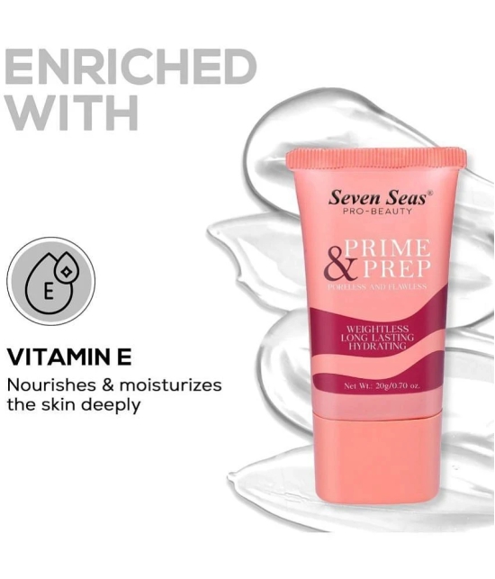 Seven Seas Prime & Prep Poreless and Flawless Makeup Base Primer -(Transparent 20 g)