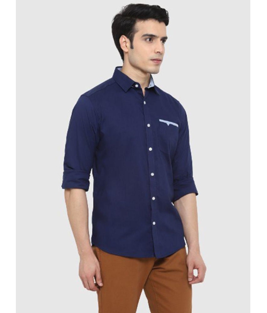 liferoads - Blue 100% Cotton Regular Fit Men's Casual Shirt ( Pack of 1 ) - None