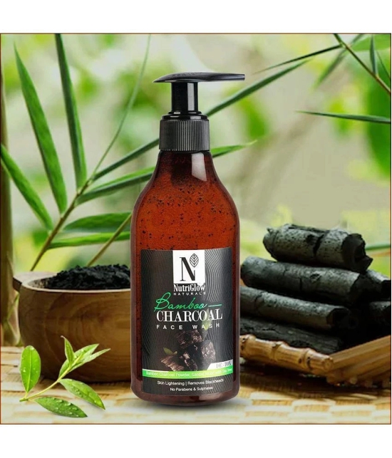 Nutriglow Bamboo Charcoal Refreshing Face Wash For All Skin Type Each 300mL (Pack of )