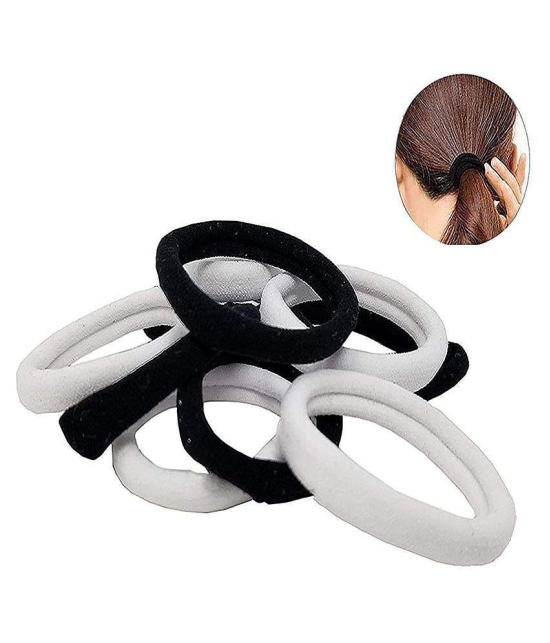 ASG Pack of 24 Combo Set Ponytail Hair Ties Rubber Band with Daily Use Metal Tic Tac Hair Clip/Hair Pin Accessories for Girls & Womenâ?¦ - Black