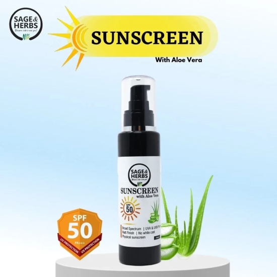 SUNSCREEN with Aloe Vera(SPF-50)-100 ml