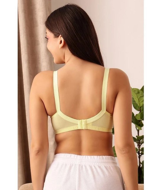 Clovia Yellow Cotton Non Padded Womens Everyday Bra ( Pack of 1 ) - None