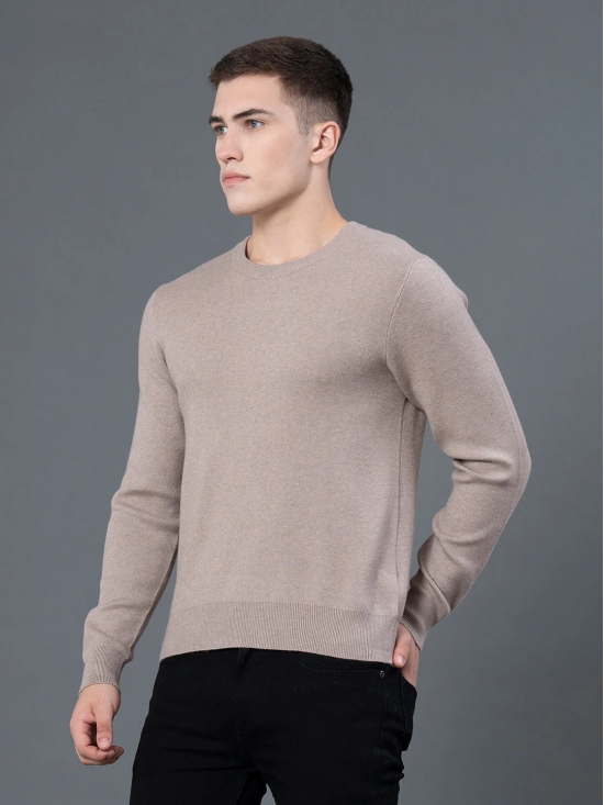 RedTape Round Neck Solid Sweater for Men | Essential Comfort for Every Day