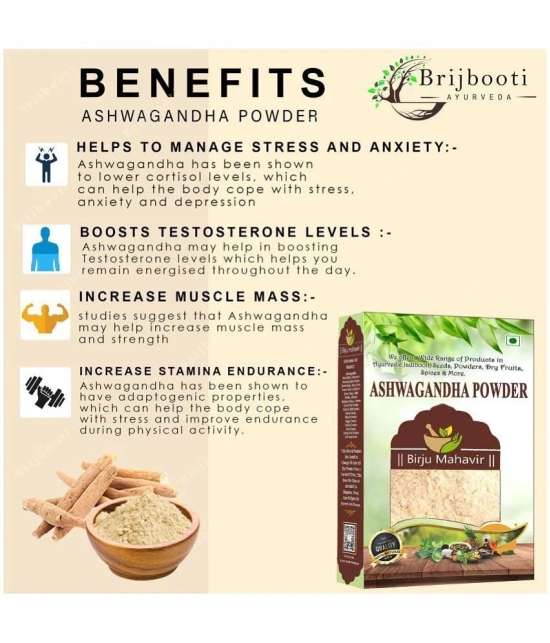 Brijbooti Ashwagandha Root - 200 Gm | Helps Fight Anxiety & Stress | Improve Energy & Stamina