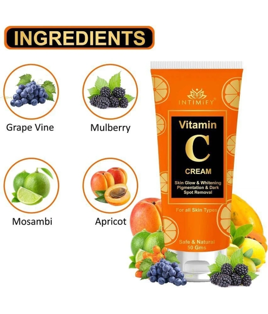 Intimify Vitamin C Cream, Skin Brightening Cream, Day Cream, Night Cream, 50 Gms