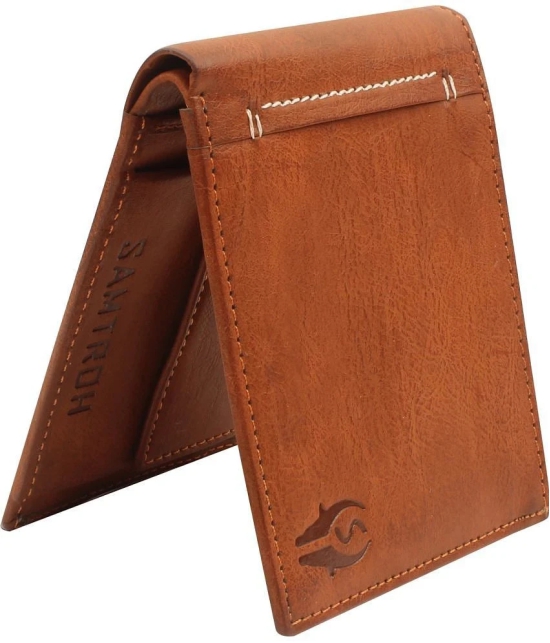 samtroh - PU TAN Mens Regular Wallet ( Pack of 1 ) - Tan