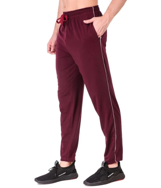 Uzarus - Maroon Cotton Mens Trackpants ( Pack of 1 ) - None