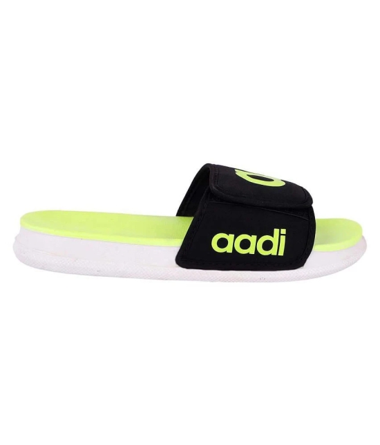 Aadi Green Leather Slippers - 6