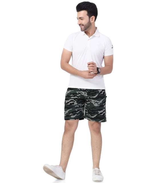 Neo Garments Green Cotton Mens Shorts ( Pack of 1 ) - None