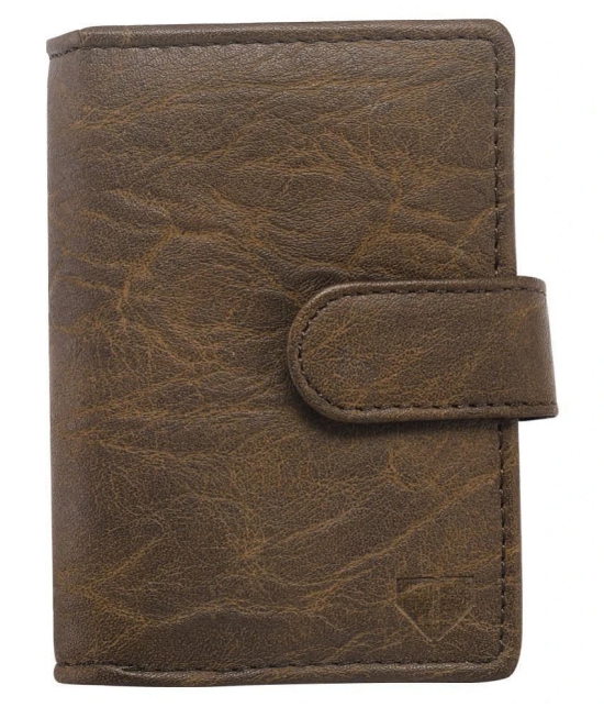 Walrus Faux Leather Brown Casual Regular Wallet - Brown