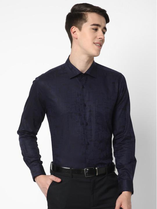 Spread Collar Premium Slim Fit Abstract Printed Formal Cotton Shirt