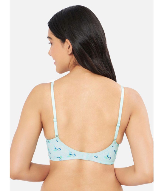 Amante - Blue Nylon Lightly Padded Women's T-Shirt Bra ( Pack of 1 ) - None