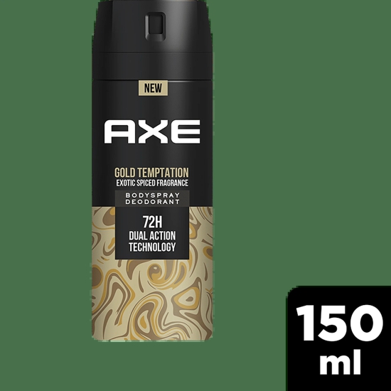 Axe Gold Temptation - Long Lasting Deodorant, Body Spray, For Men, 150 Ml