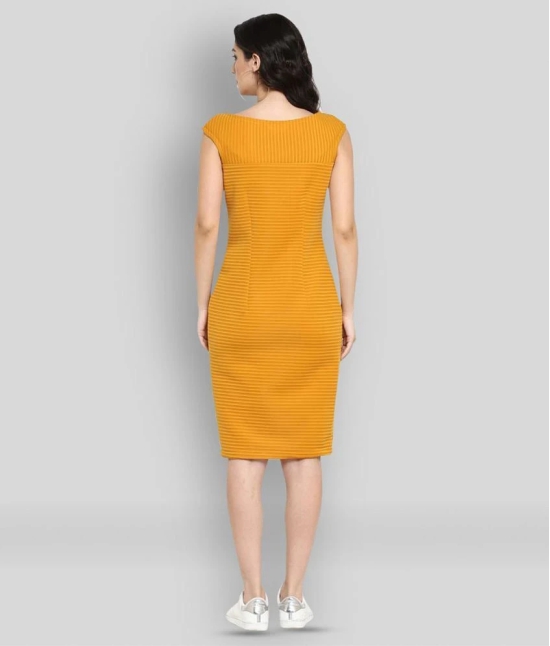 Zima Leto - Yellow Polyester Womens Shift Dress ( Pack of 1 ) - XS