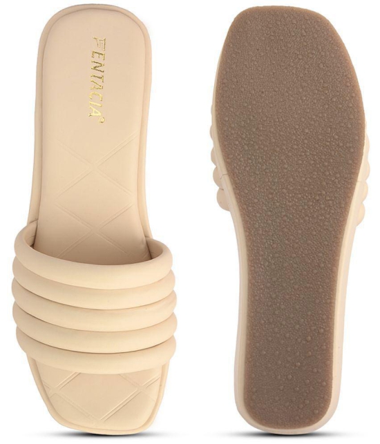 Fentacia - Cream Women's Slip On Heels - None