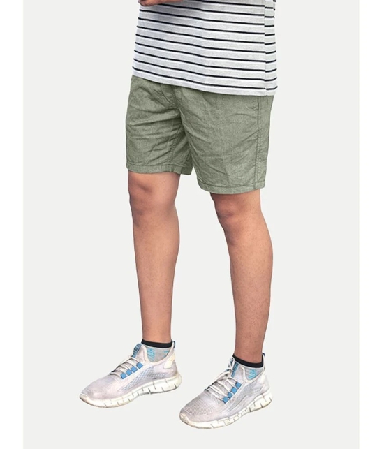 Radprix Green Cotton Mens Shorts ( Pack of 1 ) - None