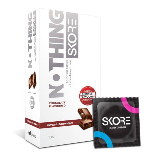 Skore Nothing Chocolate Condoms 10s