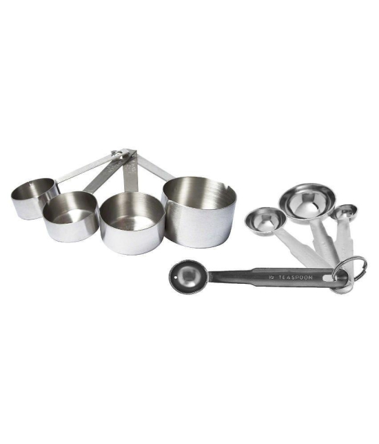 Dynore Stainless Steel Measuring Cups & Spoons Set