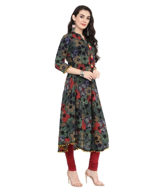 Yash Gallery - Multicolor Cotton Womens Asymmetrical Kurti - 5XL