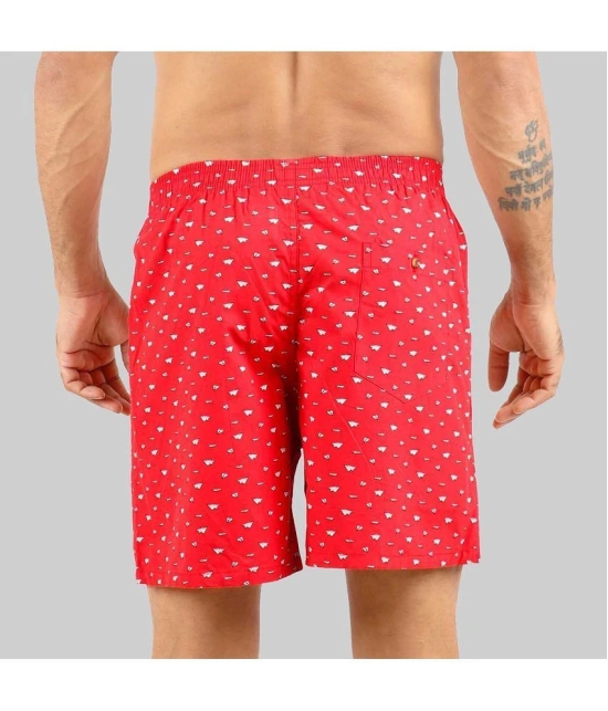 Supersquad Cotton Mens Boxer- ( Red ) - None