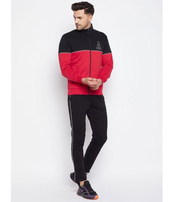 Wild West - Black Fleece Regular Fit Colorblock Men's Sports Tracksuit ( Pack of 1 ) - None