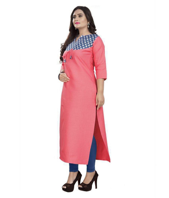 Rangrasiya Multicolor Cotton Straight Kurti - XXL