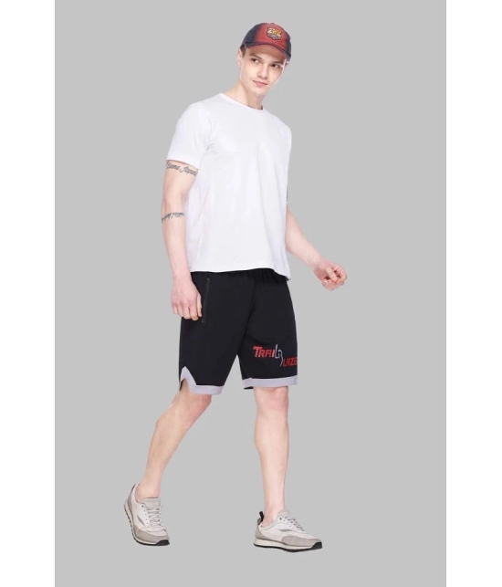 LEEBONEE Black Polyester Blend Mens Shorts ( Pack of 1 ) - None