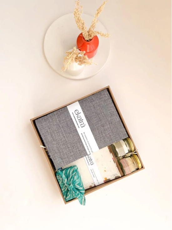 Sustainable Wellness Hamper for all by Ekatra - Solid Grey