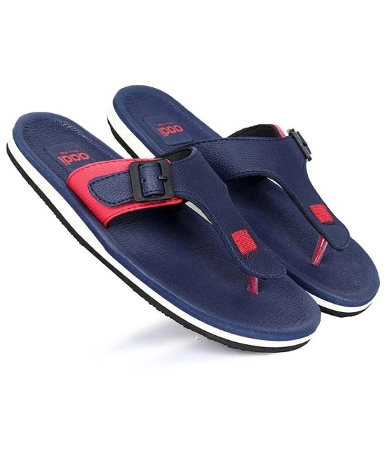 Aadi - Blue Mens Thong Flip Flop - None