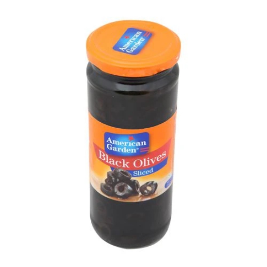 American Garden Blk Sliiced Olive, 450 Gm