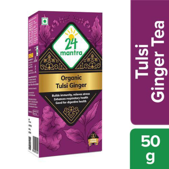 24 mantra TULSI GINGER 50 GMS