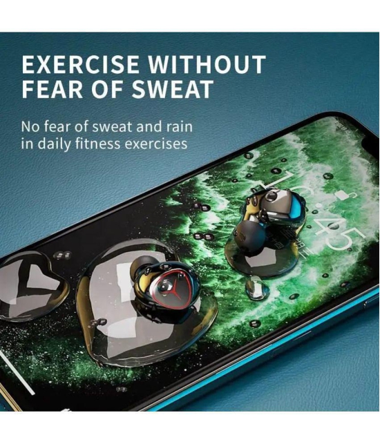 VEhop Power Bluetooth True Wireless (TWS) In Ear 30 Hours Playback Low Latency,Powerfull bass IPX4(Splash & Sweat Proof) Black