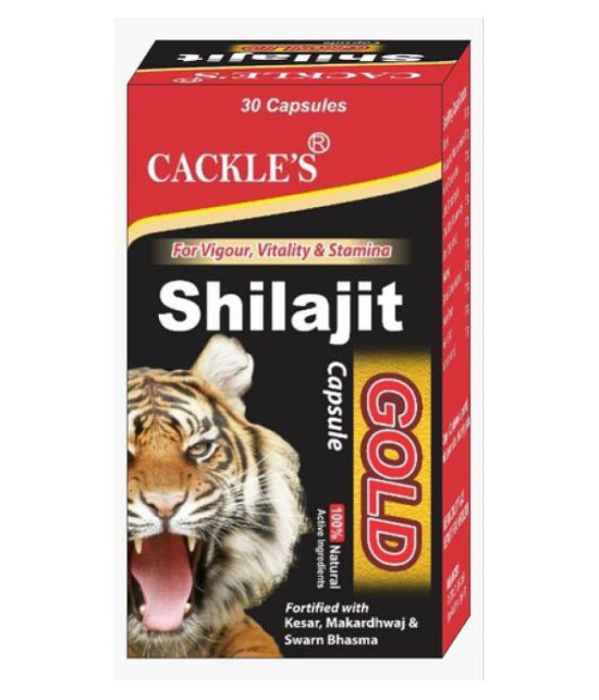 Cackle's Shilajit Gold  100% Ayurvedic Capsule 30 no.s Pack Of 1