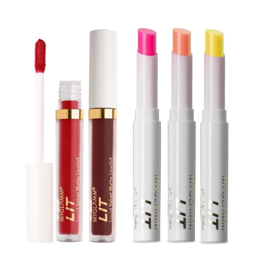 LIT Velvet Matte Liquid Lipstick + LIT - pH Lip Balm Exclusive Combo