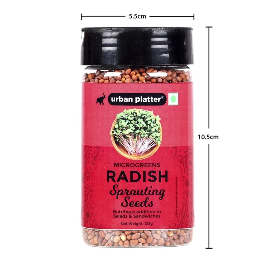 Urban Platter Microgreens Sprouting Mix, 400g / 14oz [Clover, Radish, Fenugreek & Alfalfa Seeds Mix]