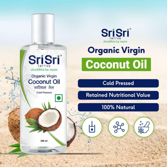 Organic Virgin Coconut Oil - Cold Pressed, 200ml