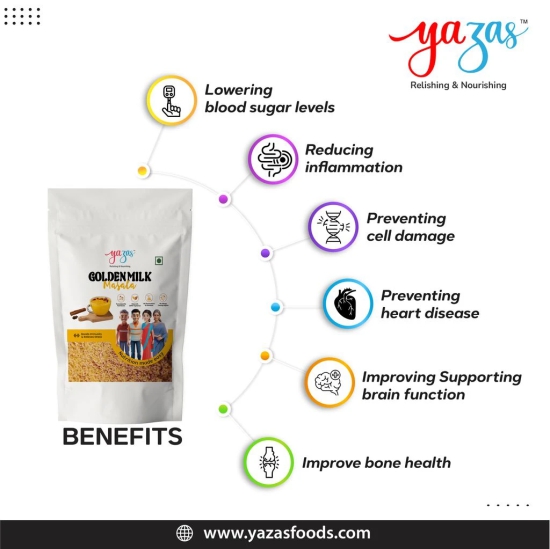 Yazas Golden Milk Masala 500gms