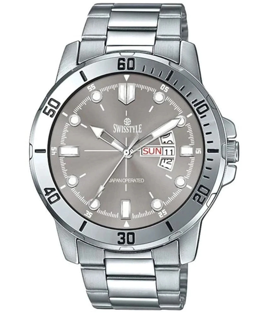 Swisstyle Silver Stainless Steel Analog Mens Watch