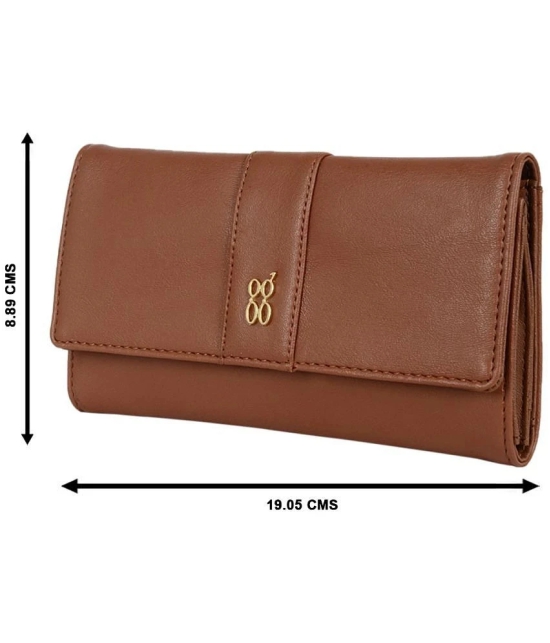 Baggit PU Tan Womens Three fold Wallet ( Pack of 1 ) - Tan