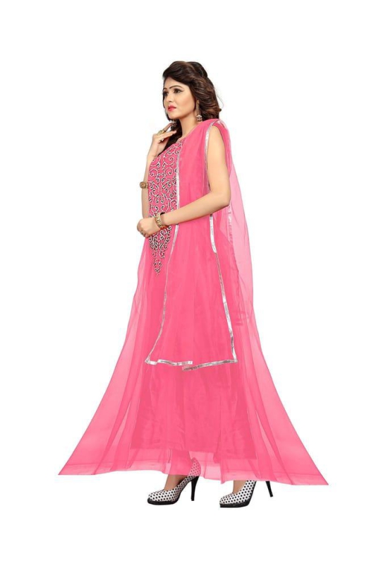 VKARAN Net Anarkali Dress Material