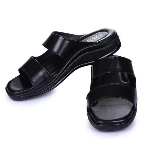 Liberty - Black Leather Daily Slipper - 8