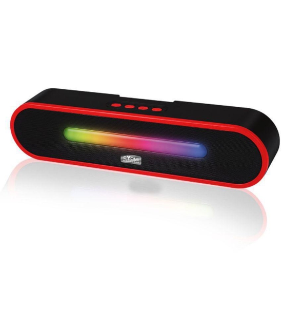 CYOMI Vibe682 10 W Bluetooth Speaker Bluetooth V 5.1 with USB,SD card Slot Playback Time 8 hrs Red - Red