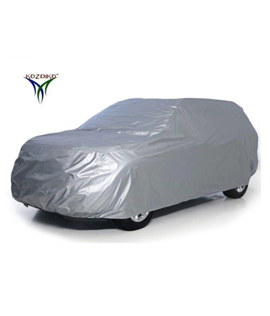 Kozdiko Silver Matty Car Body Cover with Buckle Belt For Maruti Suzuki Vitara Brezza