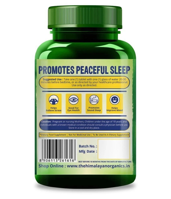 Himalayan Organics Melatonin 10mg + Tagar 250mg | Potent Sleep Aid Formula | 120 Veg Tablets