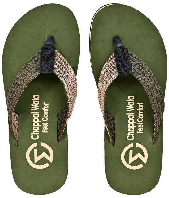 Altek - Green Mens Thong Flip Flop - None