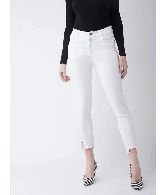 Miss Chase - White Denim Skinny Fit Womens Jeans ( Pack of 1 ) - None