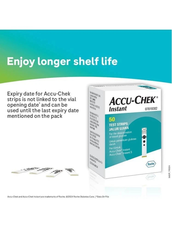 Accu-Chek Instant Blood Glucose Glucometer with Vial of 10 Strips, 10 Lancets & Lancing Device