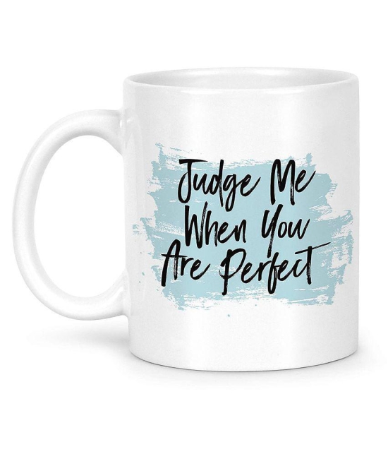 Idream Quote Printed Ceramic Coffee Mug 1 Pcs 330 mL - White