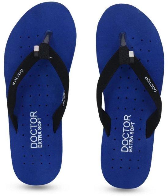 DOCTOR EXTRA SOFT - Light Blue Womens Thong Flip Flop - None