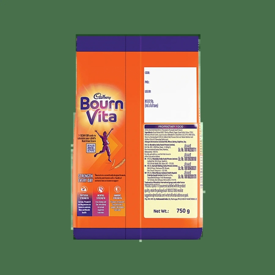 Cadbury Bournvita Refill, 750 Gm